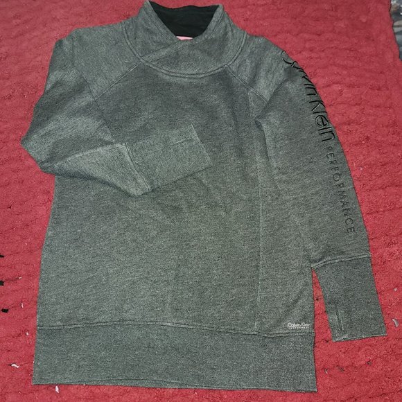 Calvin Klein Performance Charcoal Grey Sweatshirt - Picture 4 of 6